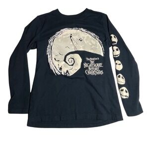 Disney The Nightmare Before Christmas Glow in the Dark Long Shirt Kids XS